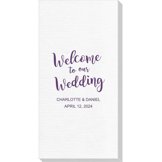 Welcome to our Wedding Luxury Deville Guest Towels